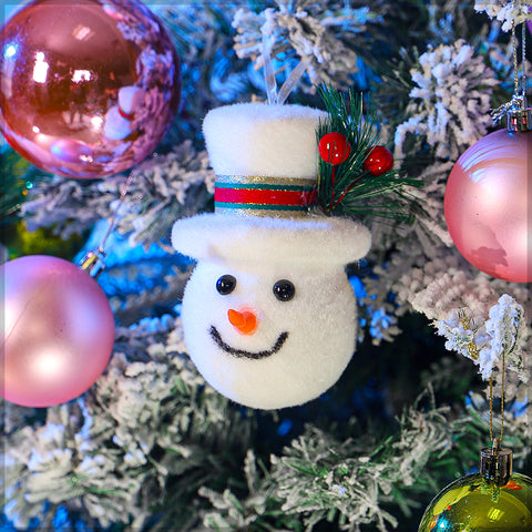 Decorative Snowman as Christmas Tree Ornaments