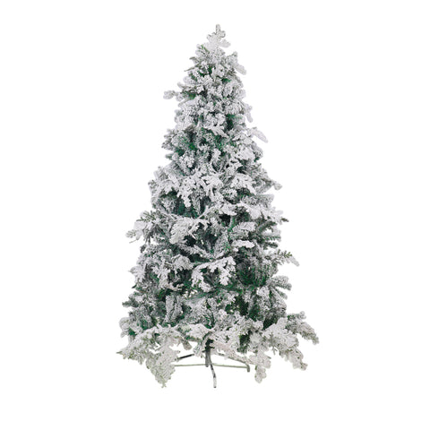 Snowy Flocked Christmas Tree