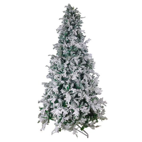 Snowy Flocked Christmas Tree