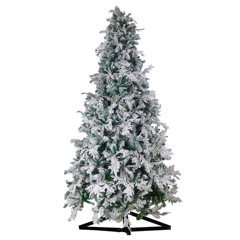 Snowy Flocked Christmas Tree