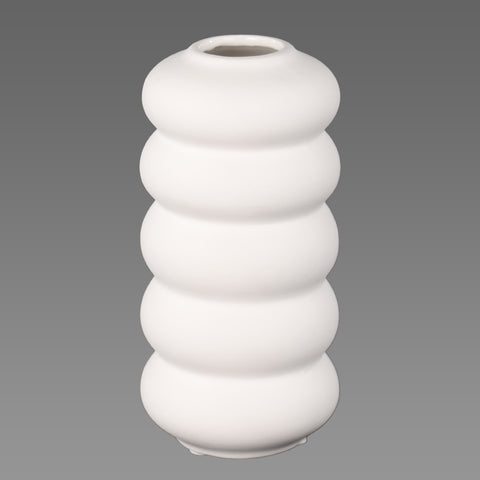 Decorative spiral ceramic vase for interiors