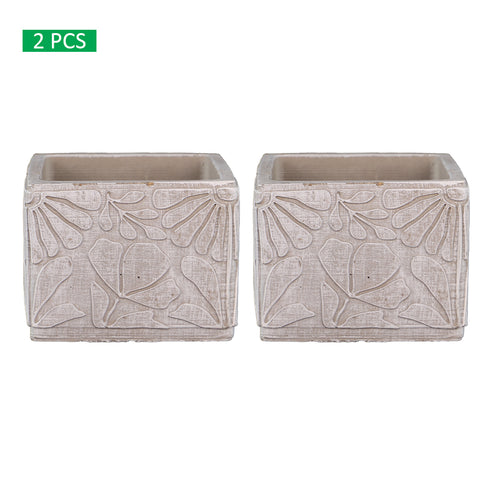 Buy Square Cement Decorative Vase