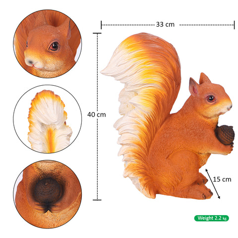 Decorative Squirrel Statue for Garden Decoration