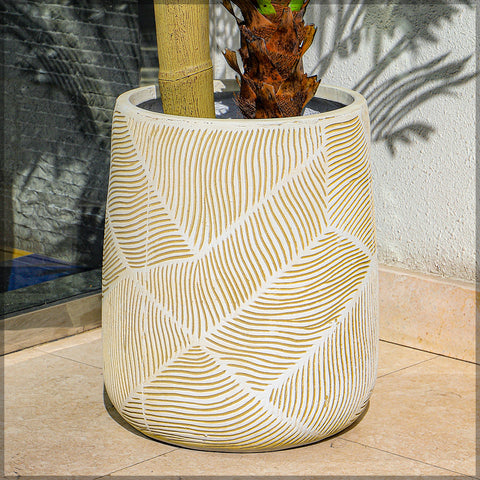 Decorative concrete pots UAE for home gardens