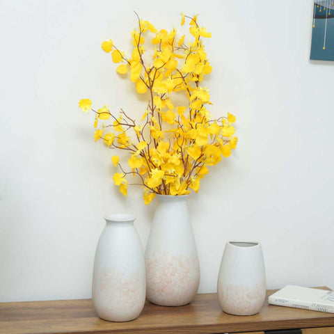 Stylish ceramic vase for floral arrangements