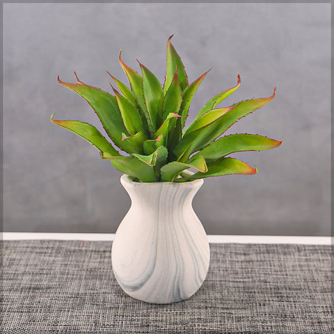 Lifelike aloe vera plant for home and office decor