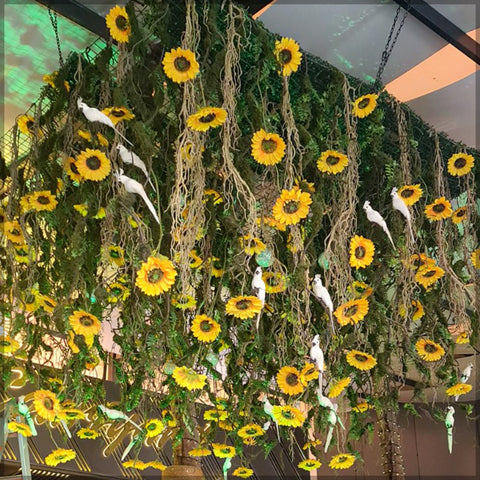 Hanging Sunflower Flower Arrangement