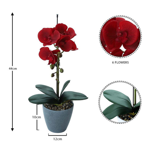 Artificial Potted Phalaenopsis Flower