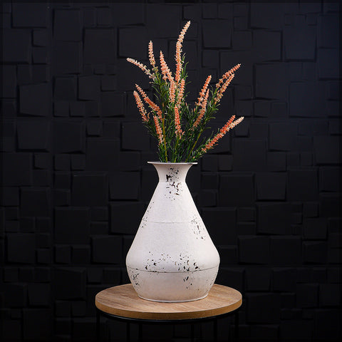 Metal flower vase