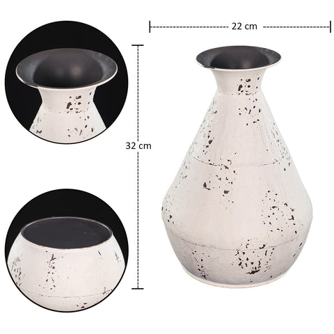 Decorative metal vase