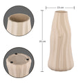 Edged Cream Ceramic Vase