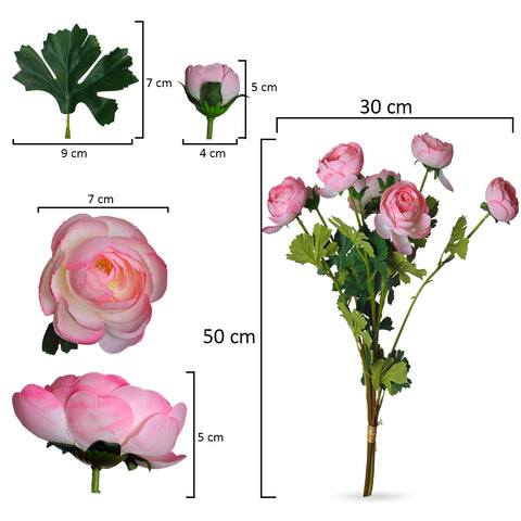 Artificial Tea Rose Flowers