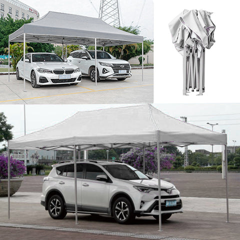 Portable outdoor canopy tent for garden events and gatherings