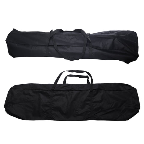 Black canvas carrying bag with zipper for folding tent