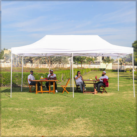 Large folding event tent