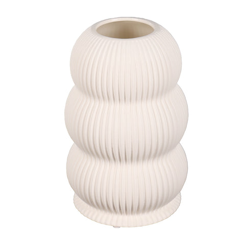 Elegant ceramic textured vase for modern home decor