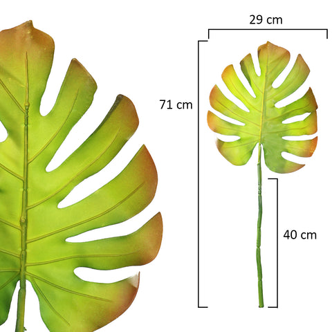 Fake monstera leaves for floral arrangements