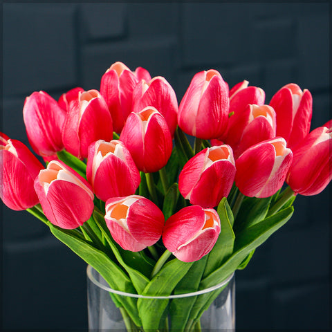 2pcs Artificial Tulip Fake Flowers