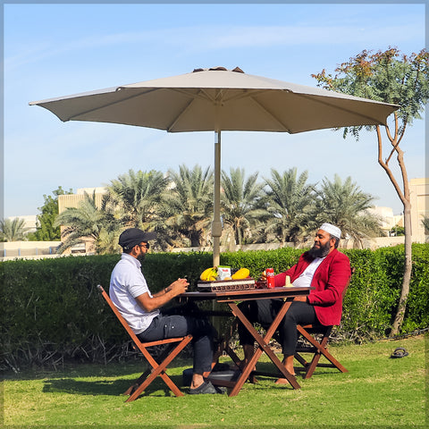 Outdoor Garden Umbrella with Base