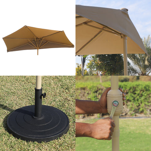 Outdoor Wall Half Umbrella without Base