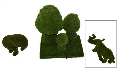 Artificial Decorative Grass Elephant Animals