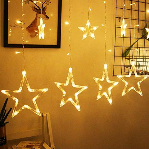 Curtain 12 Star LED String Lights