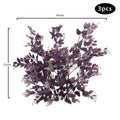 Faux silk purple leaf branch for floral arrangements