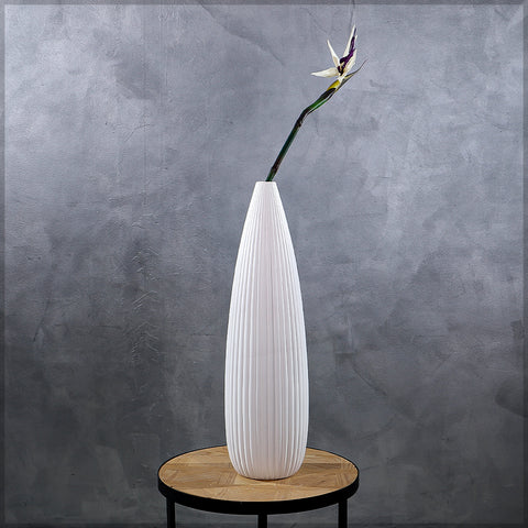 White Bisque Ceramic Vase