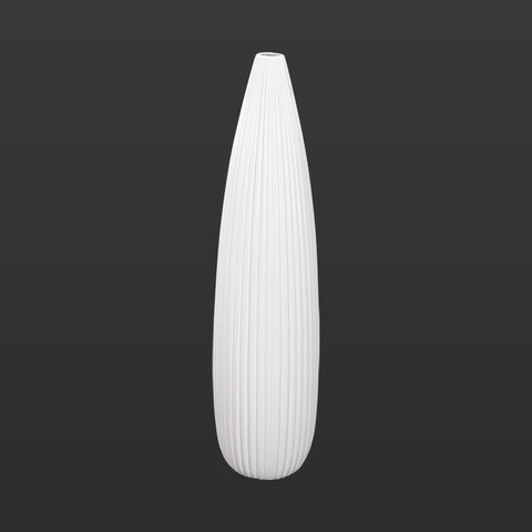 White Bisque Ceramic Vase