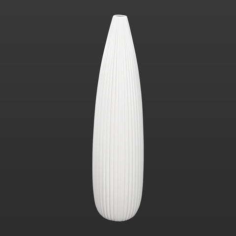 White Bisque Ceramic Vase