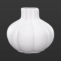 Elegant white ceramic vase for home styling