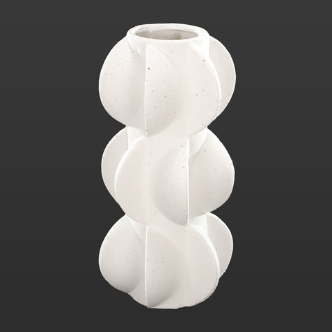 Unique spiral design ceramic vase for modern decor