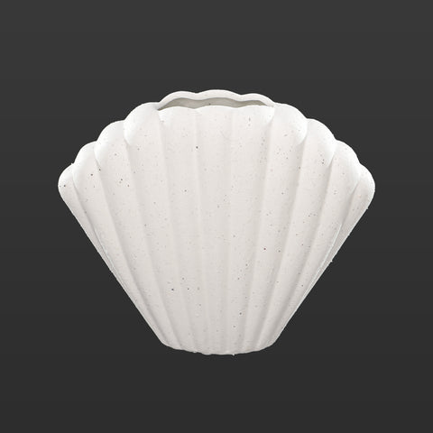 Decorative shell design vase for home styling