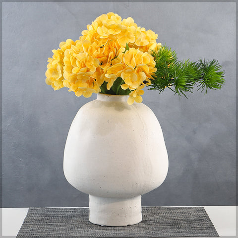 Minimalist footed ceramic vase