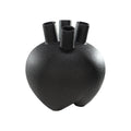 Black round bud ceramic decorative vase for modern homes