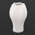 White star pattern ceramic vase for home decor