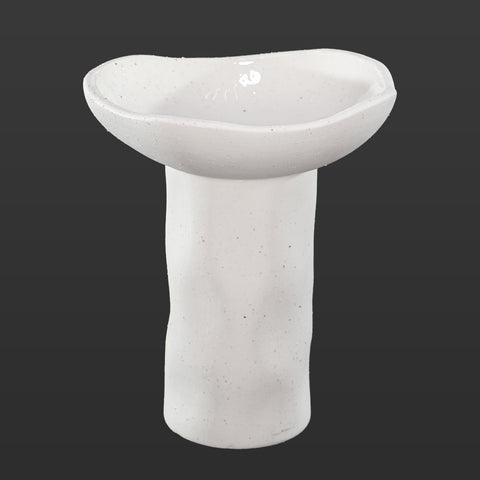 Elegant birdbath inspired ceramic vase for home decor