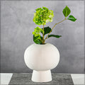 Round ceramic vase for modern home styling