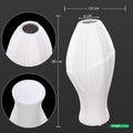 White modern vase with minimalist design