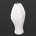 Minimalist design white ceramic vase for modern decor