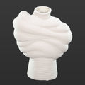 White ceramic vase for modern interiors