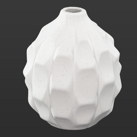 Unique white vase for contemporary home styling