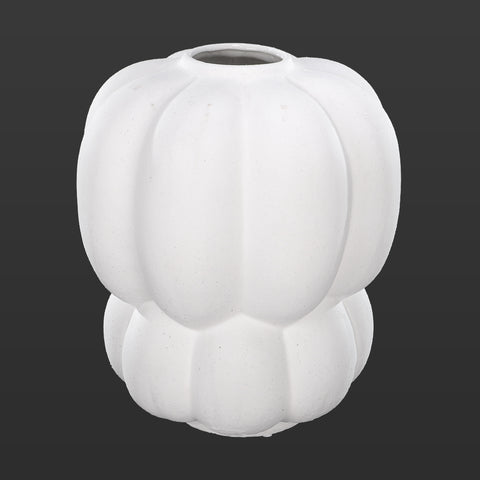 Contemporary white ceramic vase for home styling