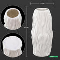 Elegant white textured vase for contemporary interiors