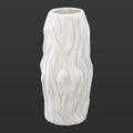 Modern minimalist white ceramic vase for home decor