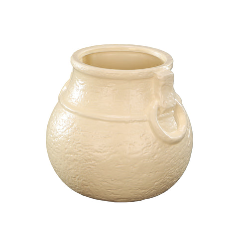 Cream traditional curvy shaped vase for home decor