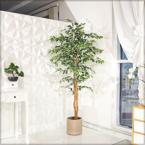 190cm artificial ficus plant for vibrant office décor