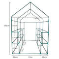 Portable greenhouse with steel frame for plant protection