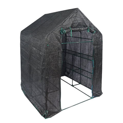 Steel frame greenhouse for all-season plant growth