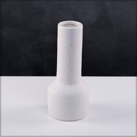 White simple design ceramic vase for modern decor